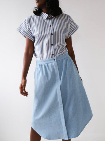 Skirt No2402w, pale denim