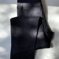 Linen trousers No6028m, black