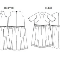 Pattern Ellis and Hattie dresses by Merchant & Mills