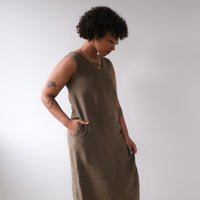 Long linen dress No2313w