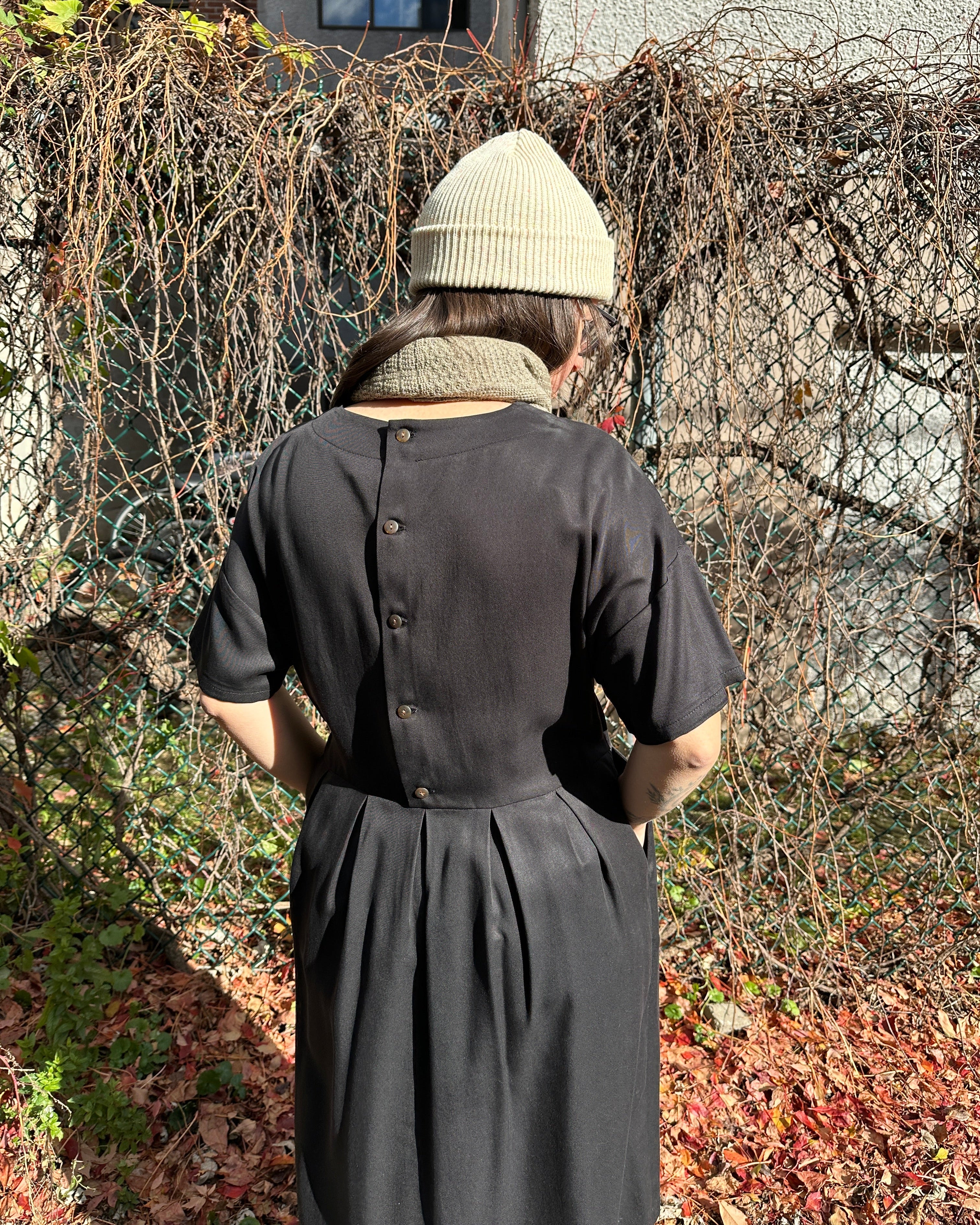 Robe tencel No2510w noir dos