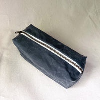 Pencil case, waxed cotton