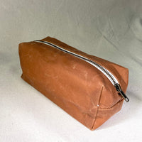 Pencil case, waxed cotton