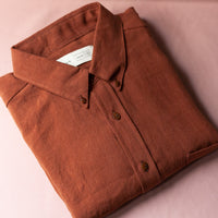 Linen shirt No2088m, copper