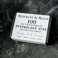 Box of pins by Merchant & Mills