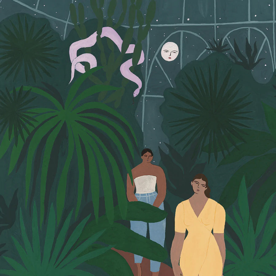 Affiche d'art Le Jardin de Nuit par Paperole