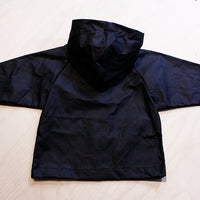 Waxed raincoat for children No6021k, black