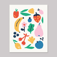 Affiche d'art Fruits par Paperole