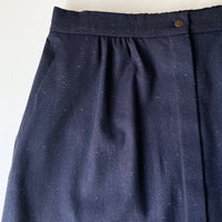 Skirt No2402w, confetti and coffee linen