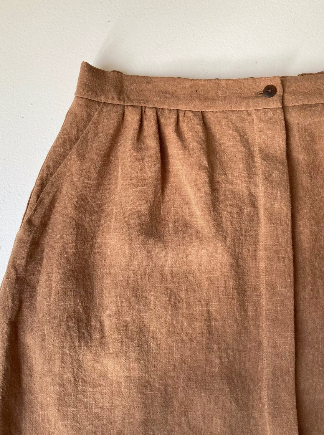 Skirt No2402w, confetti and coffee linen