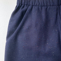 Short unisexe No2408u, confettis bleu marin