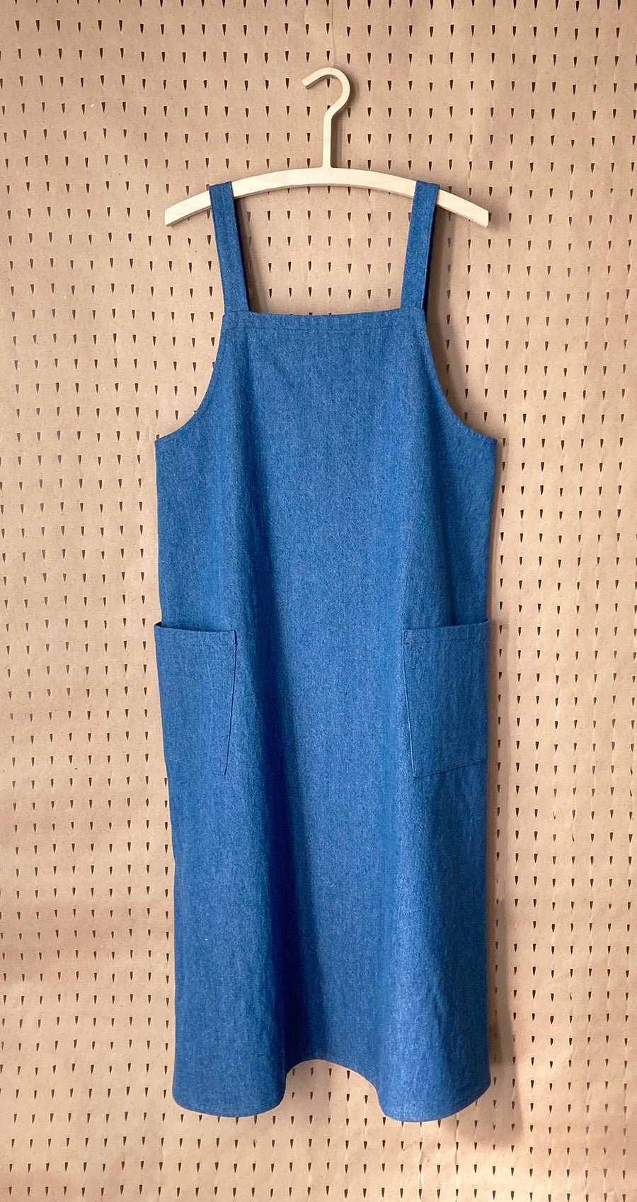 Apron dress No2417w, denim