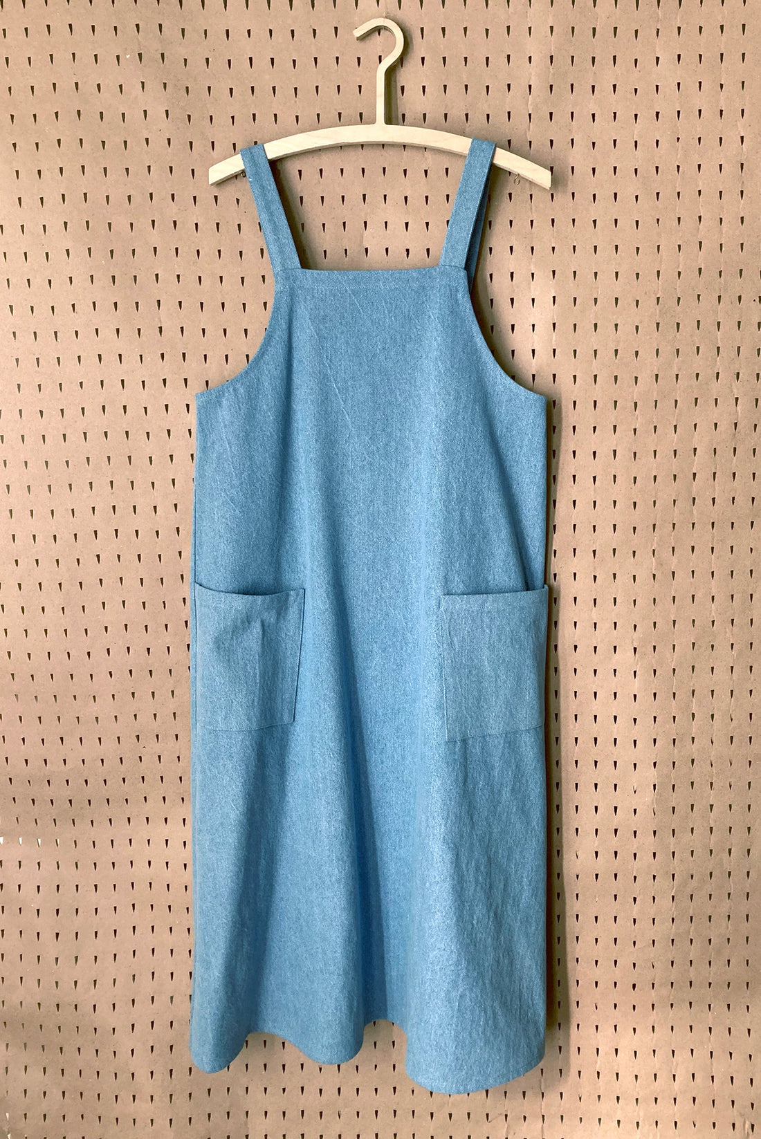 Apron dress No2417w, denim