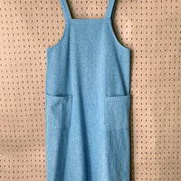 Apron dress No2417w, denim