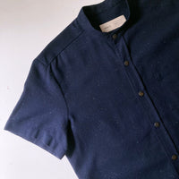 Short sleeve shirt No2444m, coton & linen