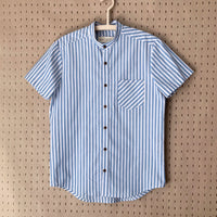 Short sleeve shirt No2444m, coton & linen