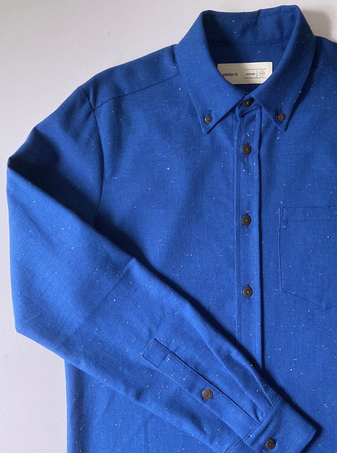 Shirt No2088m, cotton-linen confettis