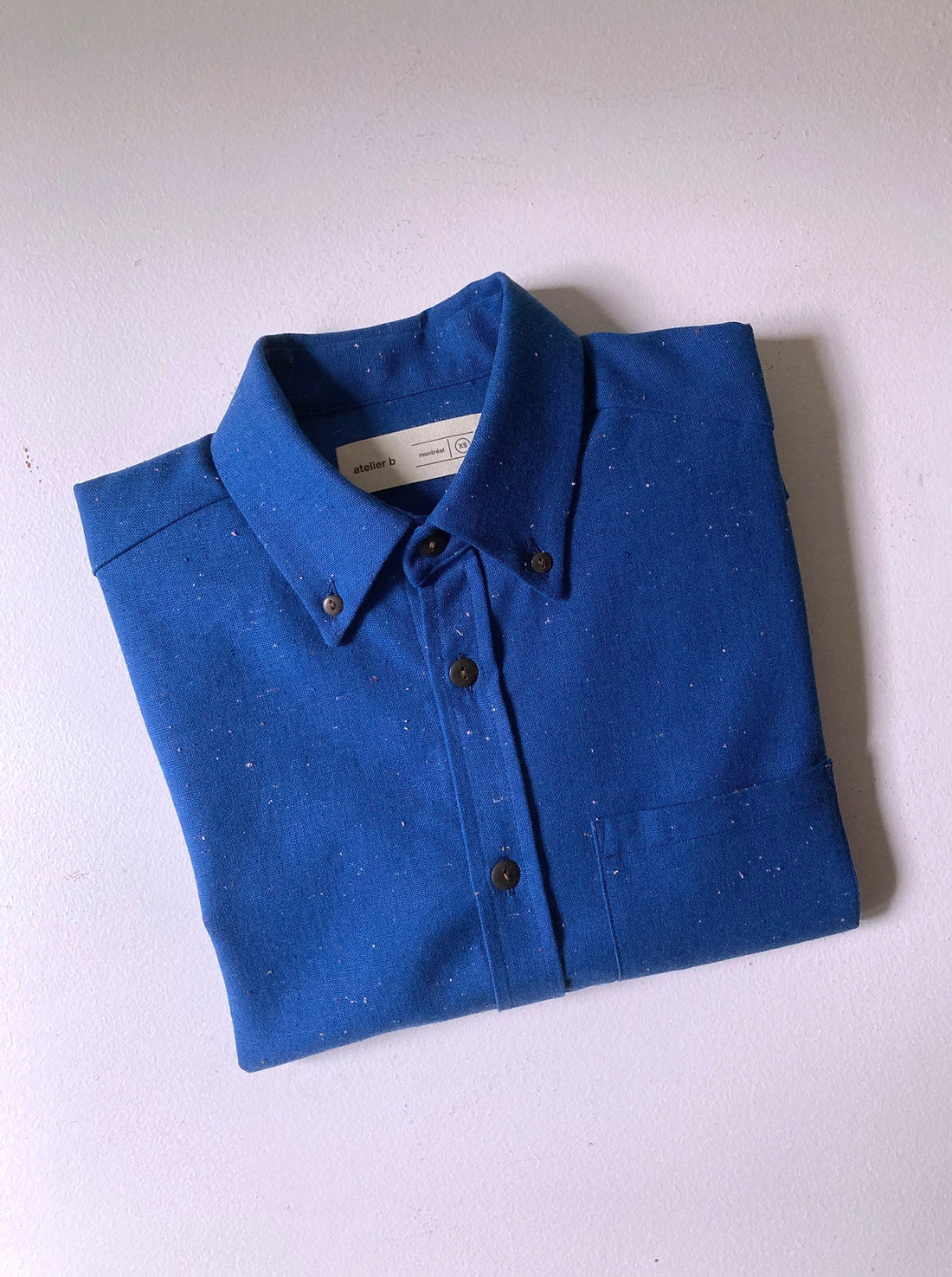 Shirt No2088m, cotton-linen confettis