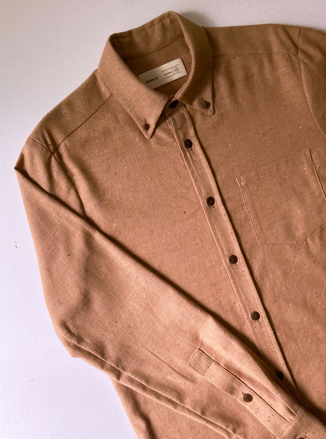 Shirt No2088m, cotton-linen confettis