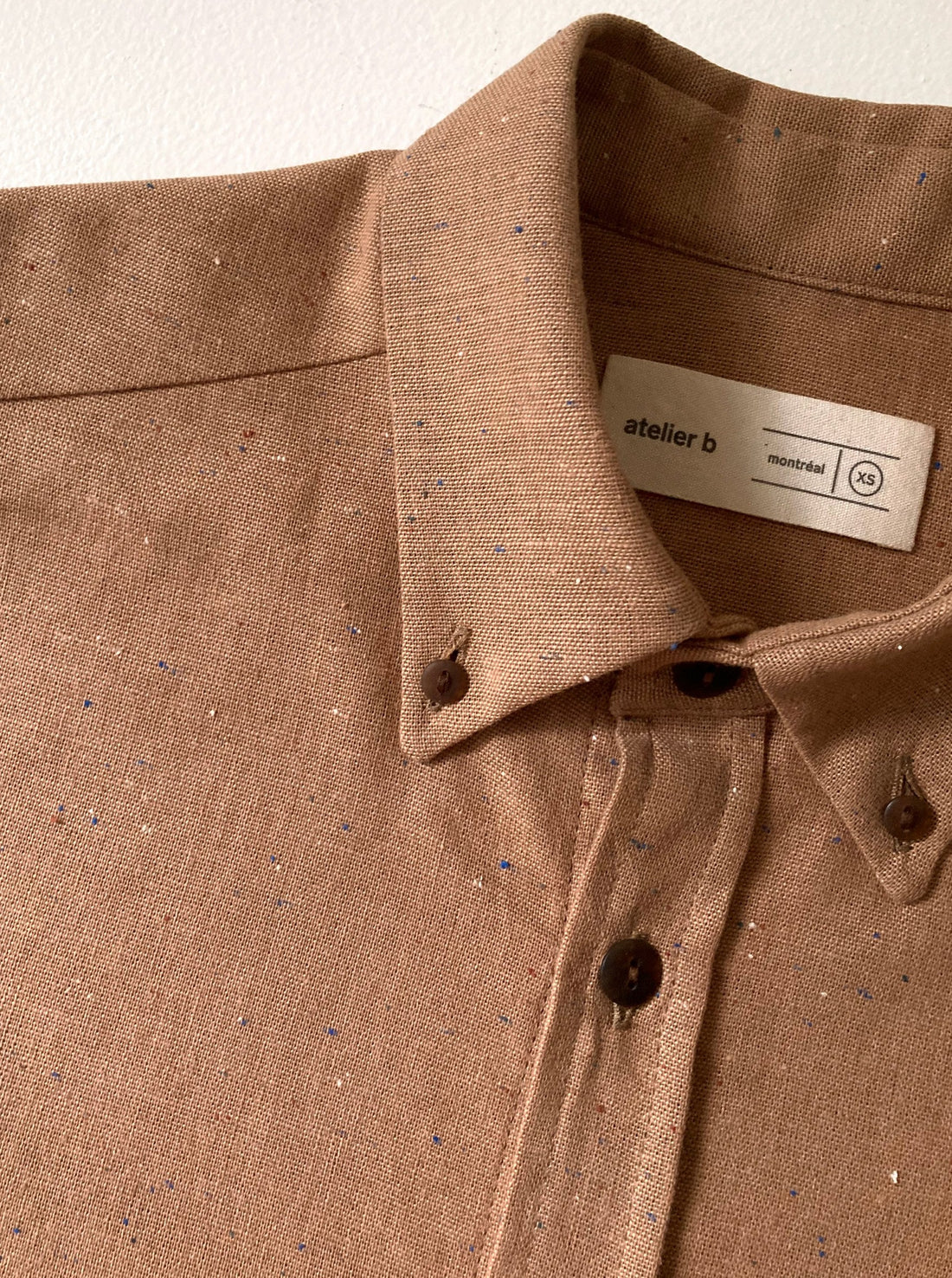 Shirt No2088m, cotton-linen confettis