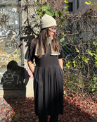 Robe No2510w noir tencel par atelier b