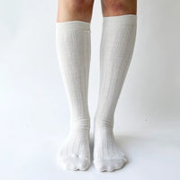 Knee-high wool socks by OKAYOK