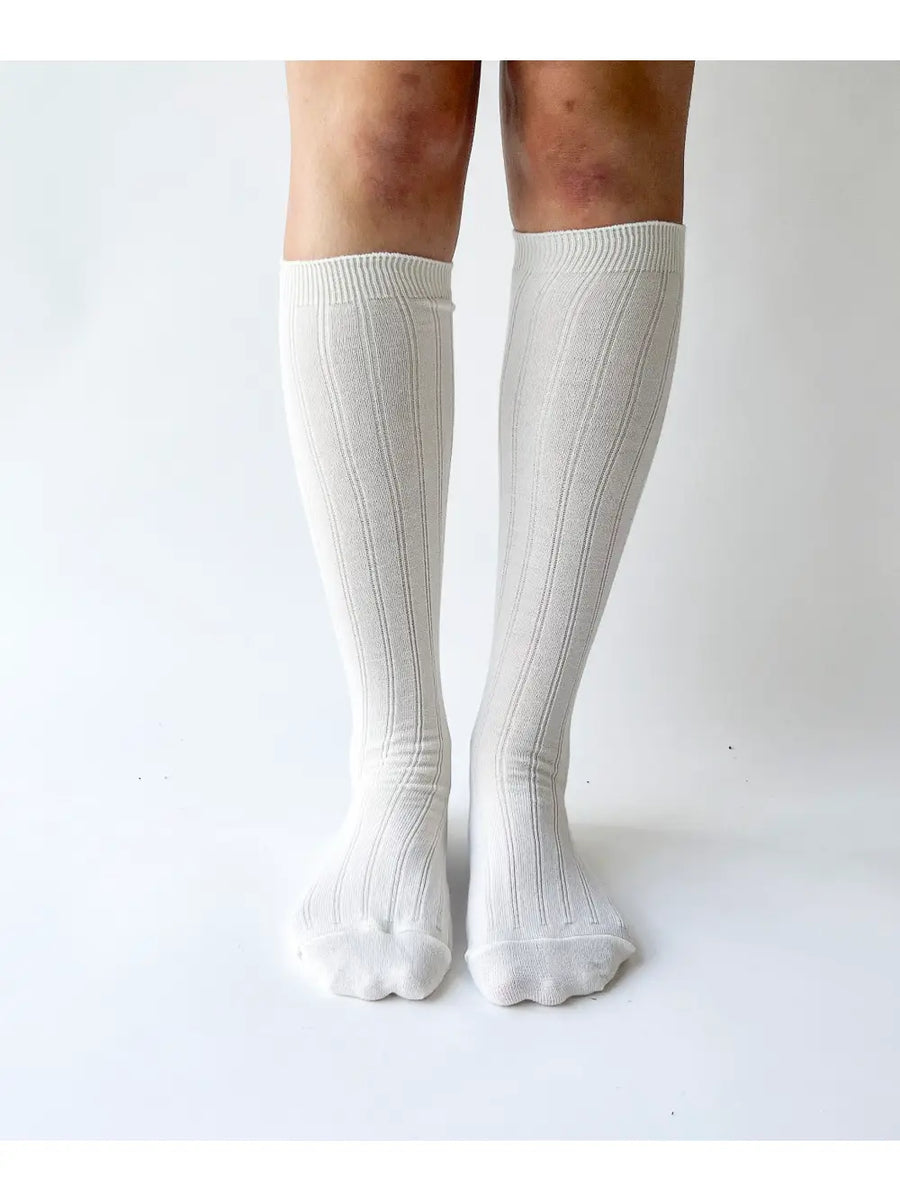 Knee-high wool socks by OKAYOK