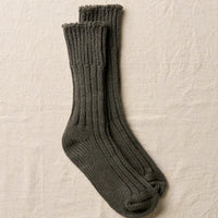 Thick ribbed socks by Yahae