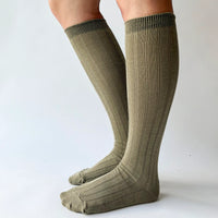 Knee-high wool socks by OKAYOK