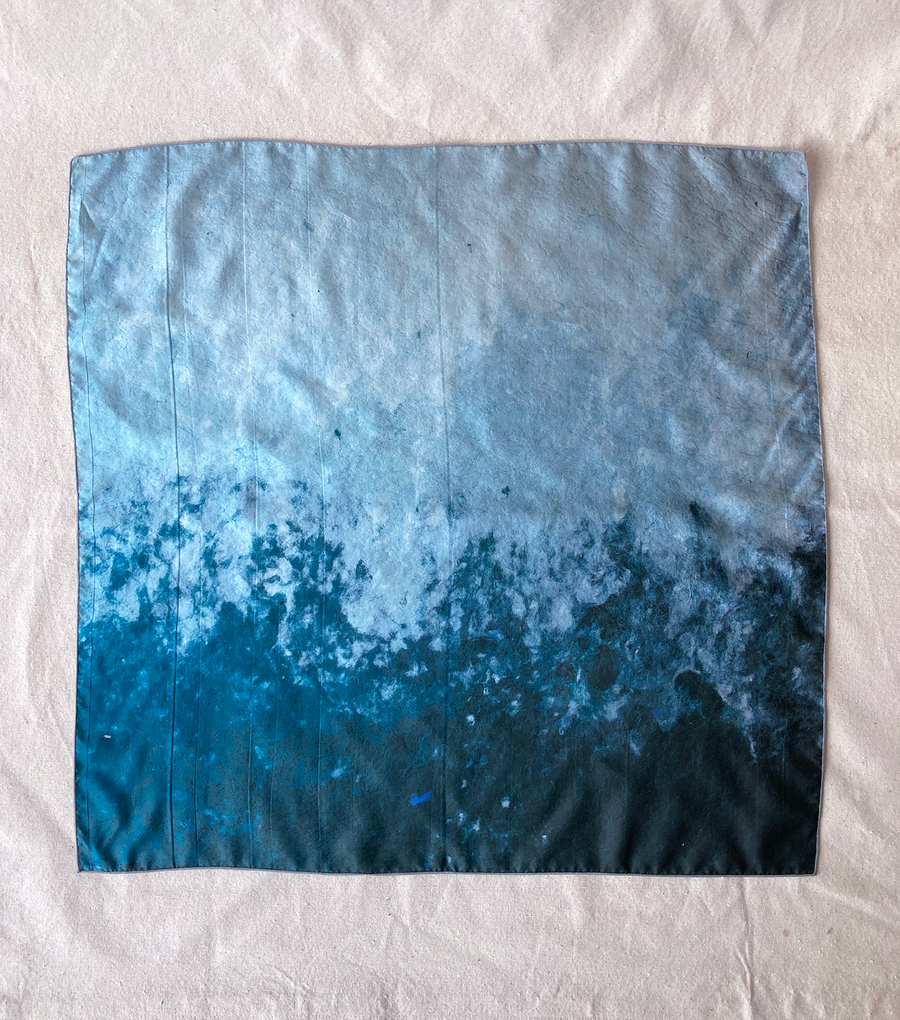 Foulard de soie No6013w, paysage