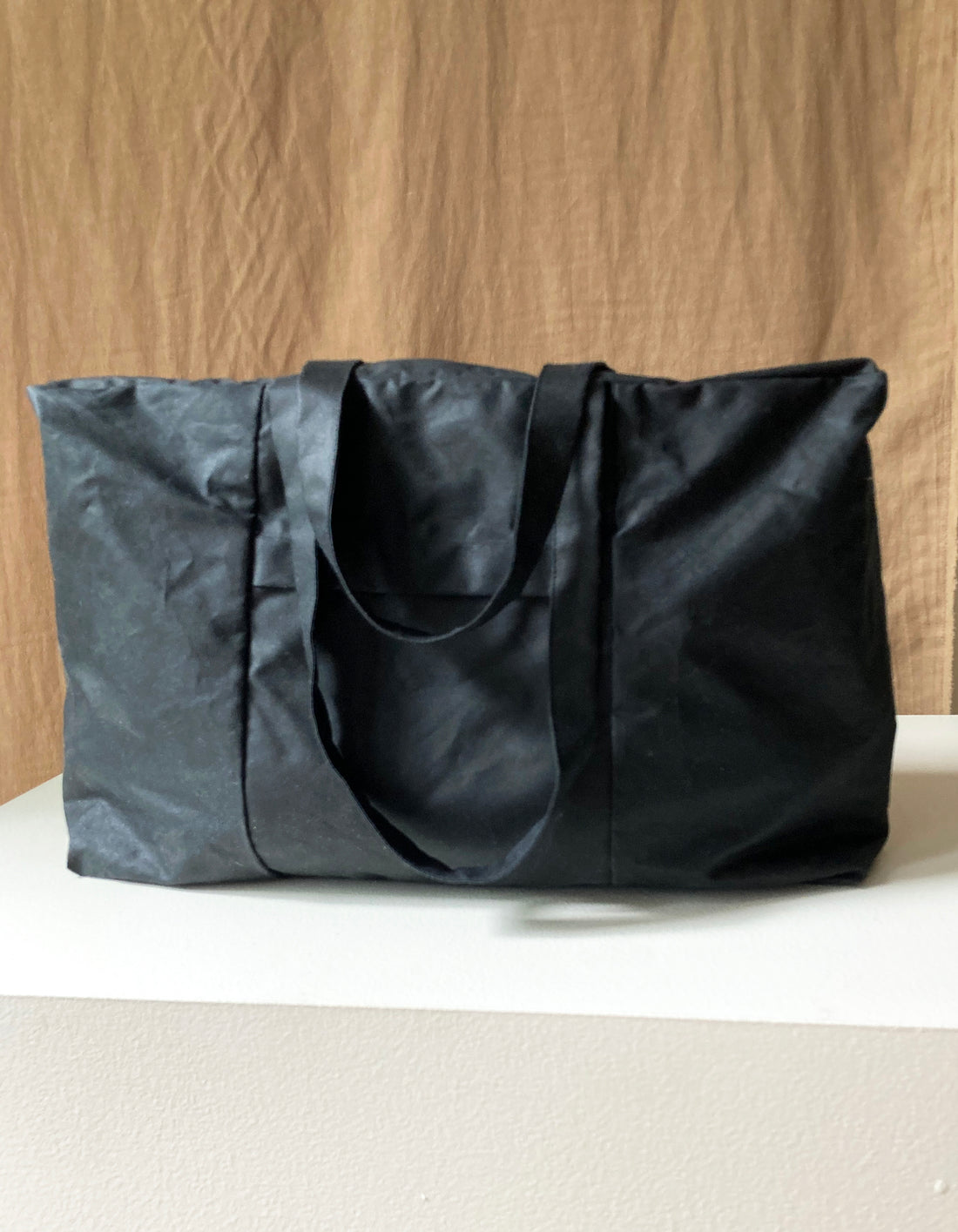 Box bag No6093u, waxed cotton