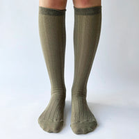 Knee-high wool socks by OKAYOK