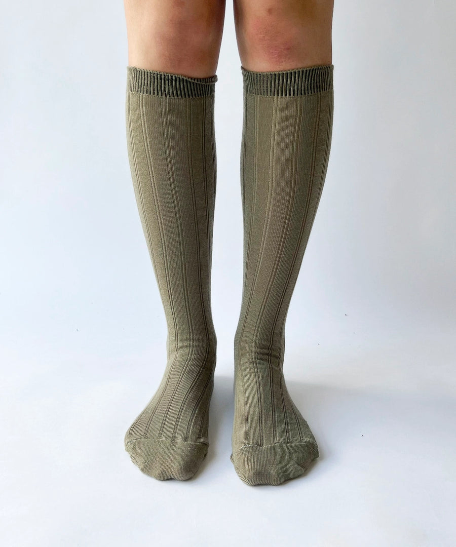 Knee-high wool socks by OKAYOK