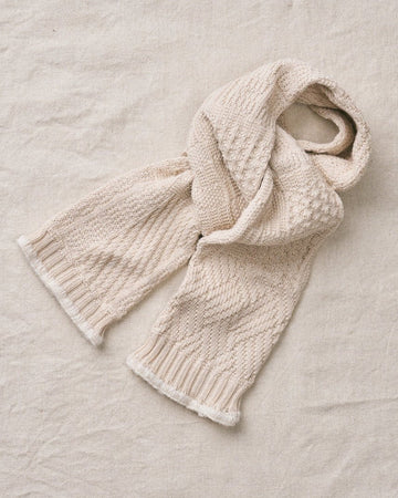 Foulard texture mosaïque par Yahae, crème