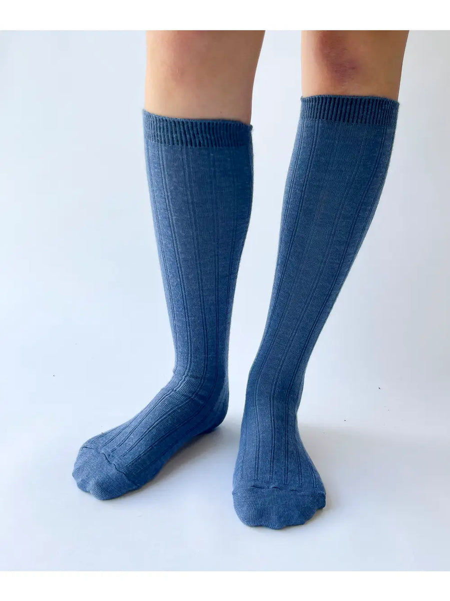 Knee-high wool socks by OKAYOK