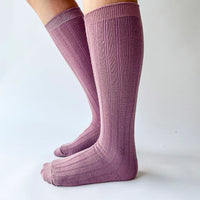 Knee-high wool socks by OKAYOK