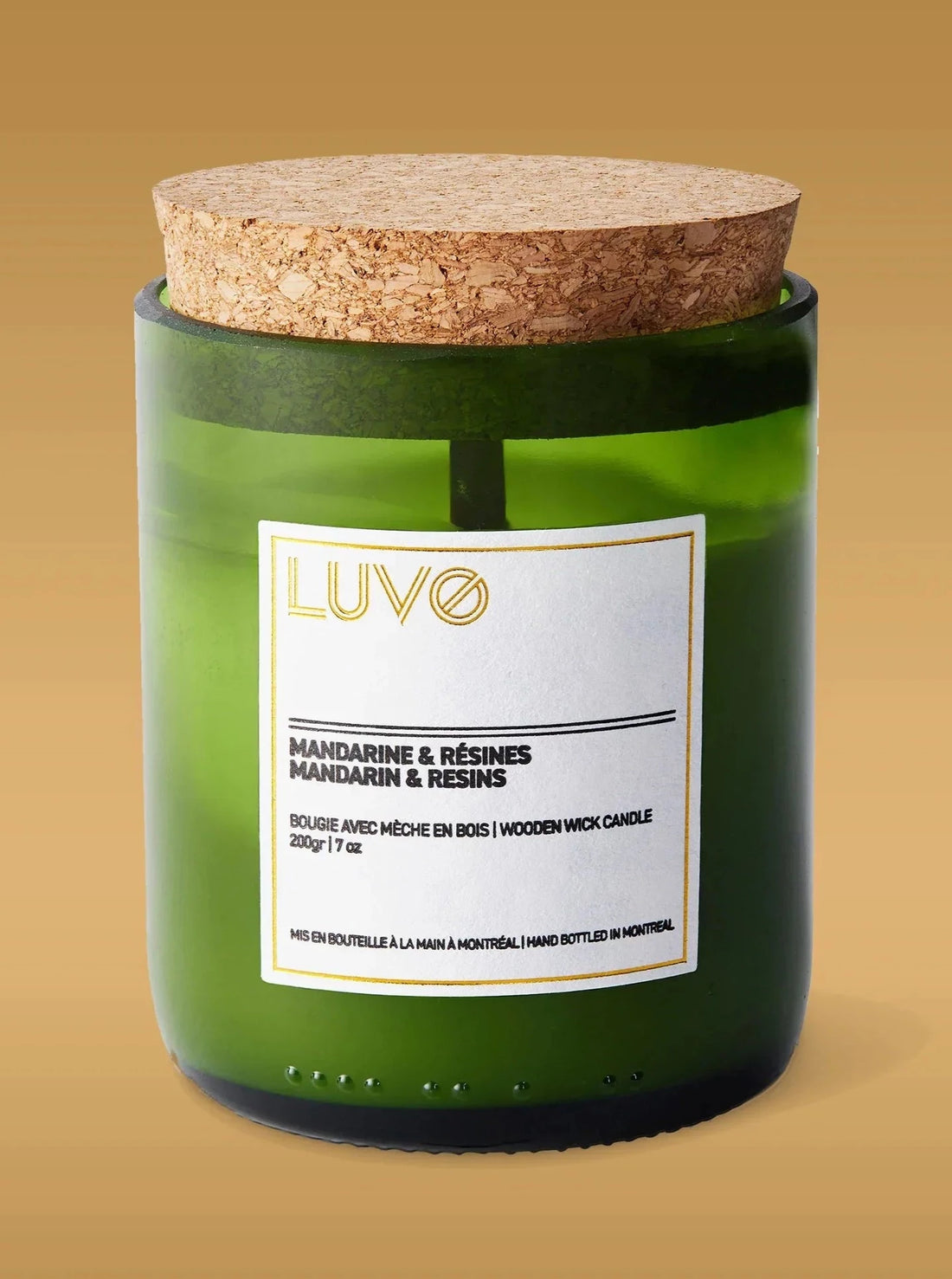 Mandarin & Resin candle by LUVO