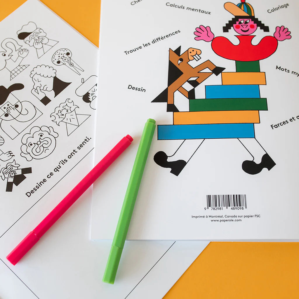 Coloring and activities book by Paperole