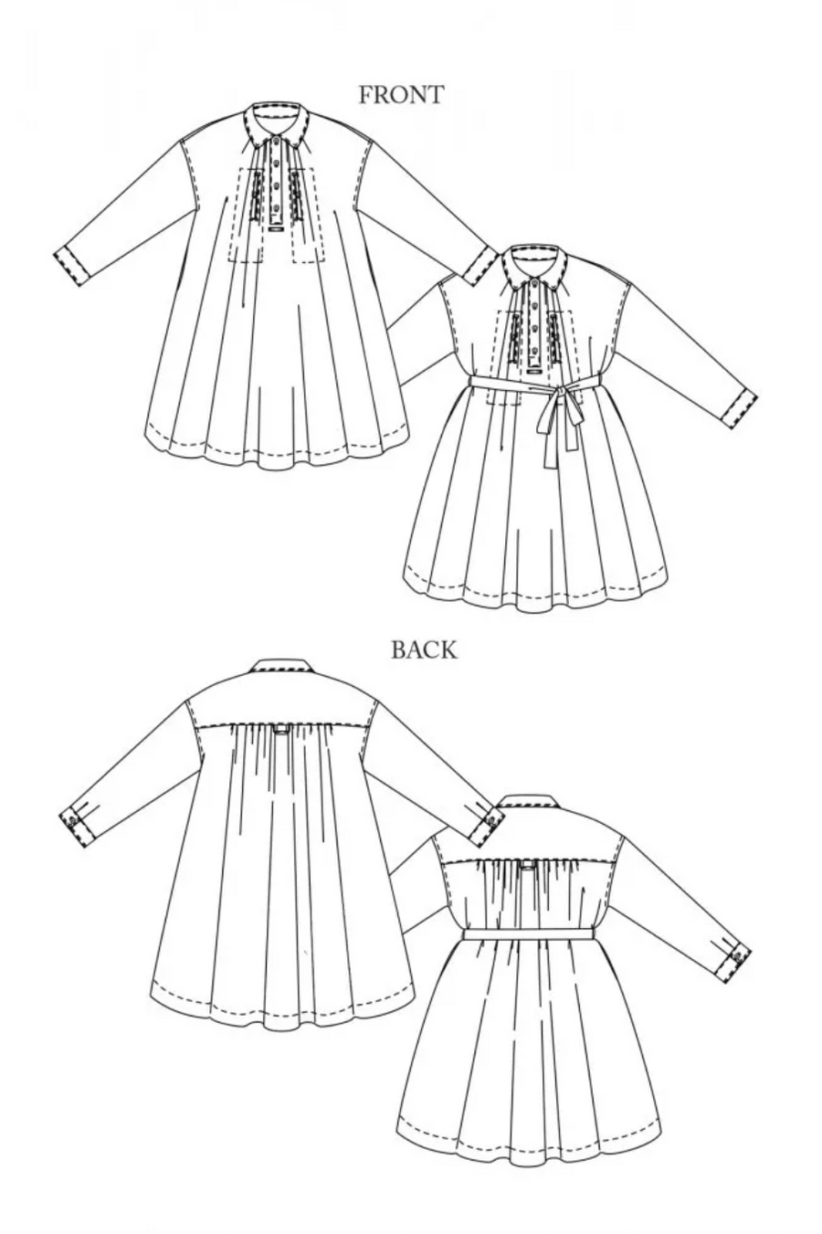 Pattern Cawley shirt dress by Merchant & Mills