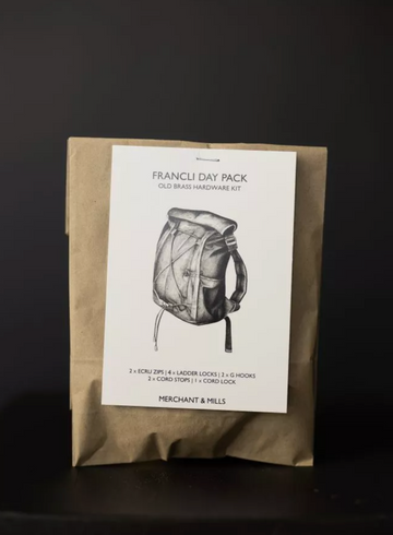 Hardware kit for Francli bag by Merchant & Mills, brass