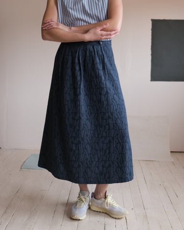 Wrap skirt No2456w, jacquard