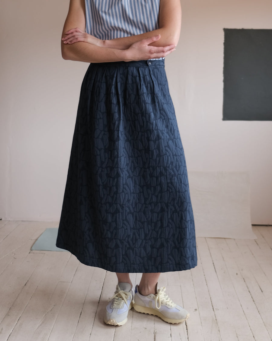 Jupe portefeuille No2456w, jacquard