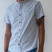 Short sleeve shirt No2444m, coton & linen