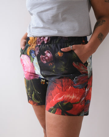 Unisex shorts No2408w, floral