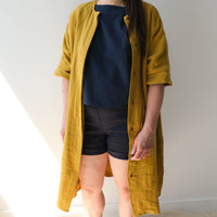 Yellow linen twill, by the half meter