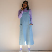 Apron dress No2417w, denim