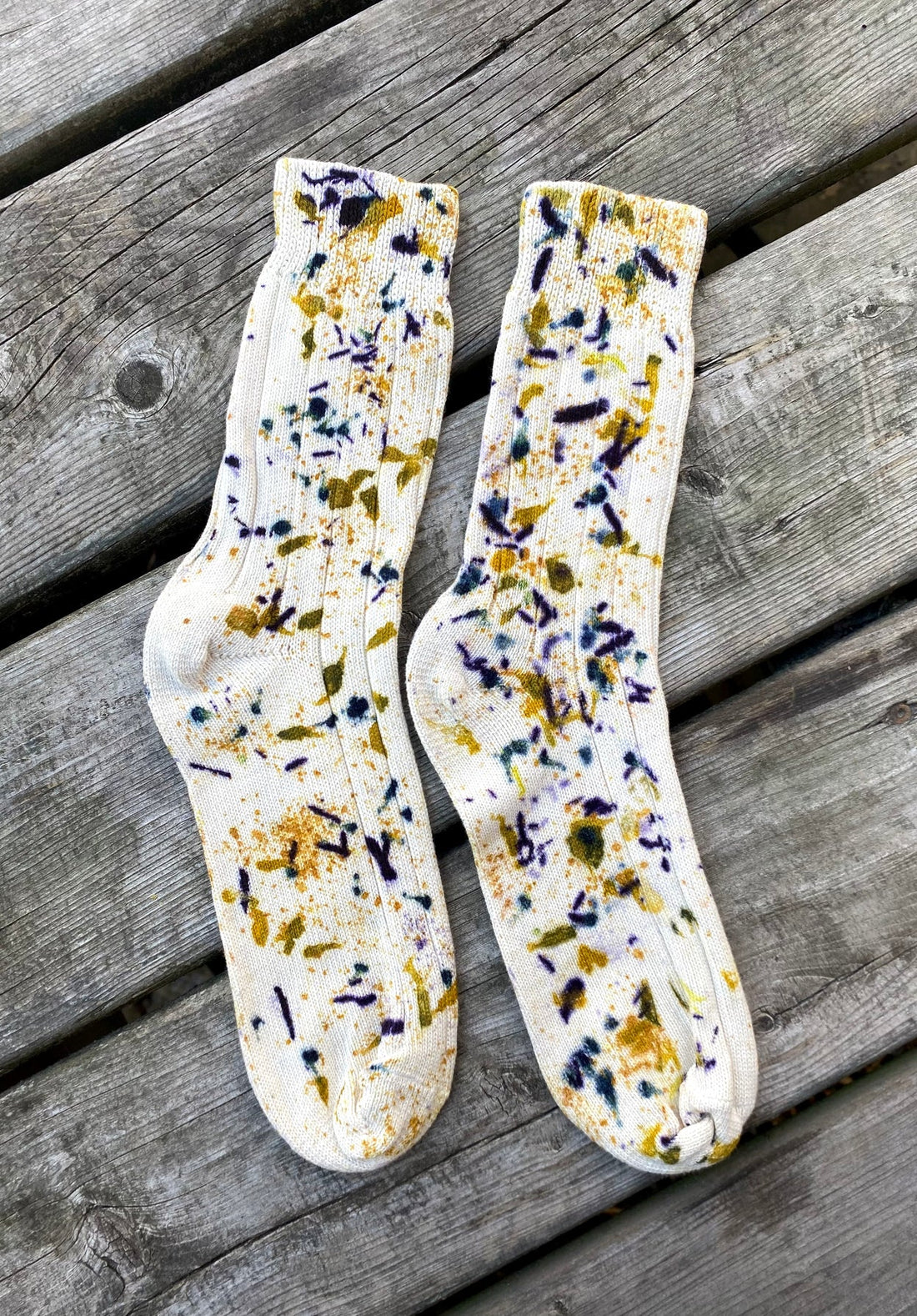 Floral print cotton socks by Marie-les-bains