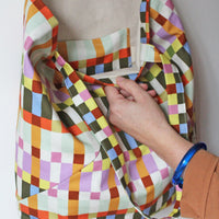 Tote No6041u, damier multicolore