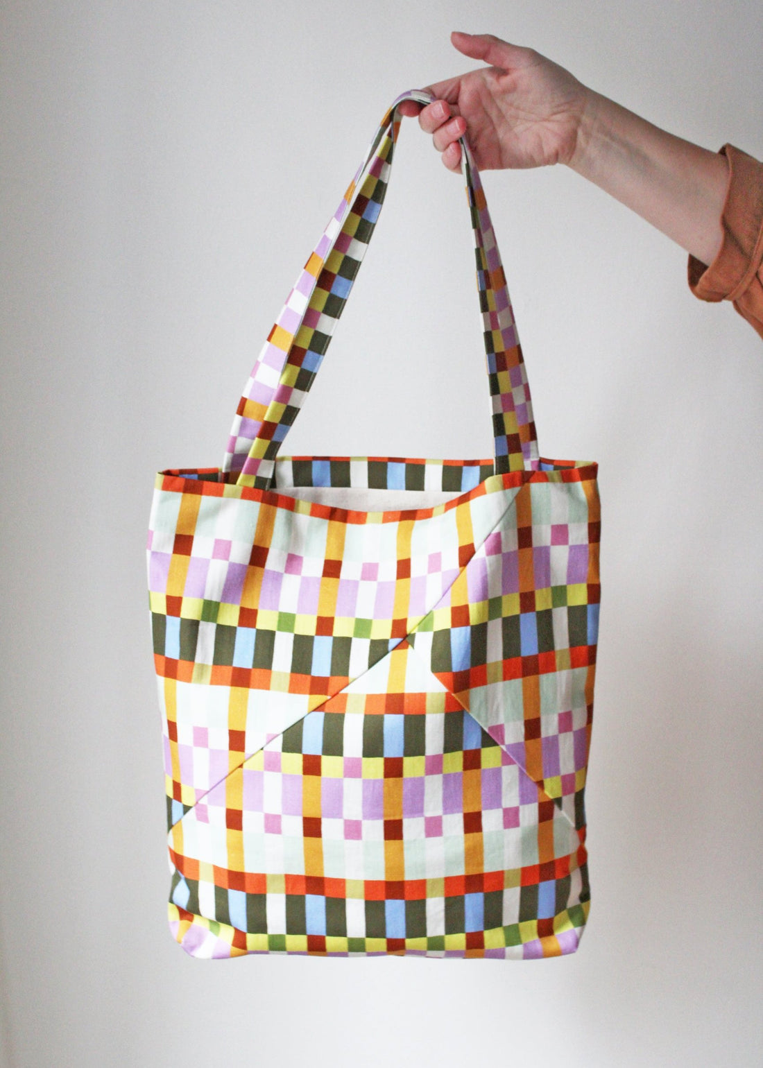 Tote No6041u, multicolored checkered