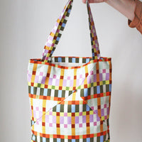 Tote No6041u, multicolored checkered